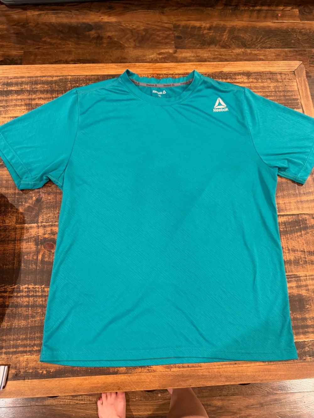 Reebok Men’s Teal Short Sleeve Crew Tee